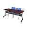 Kobe Rectangle FlipTop Table, 72" W, 29" H, Laminate Top, Mahogany MKFTM7224MH47BE - alternate 1